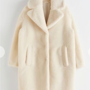 & OTHER STORIES-Faux Shearling Teddy Coat